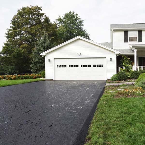 Road in front of the house